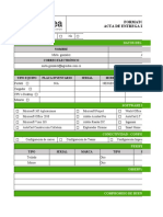 Formato Acta de Entrega de Equipos: Equipo Reasignado