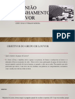 Reunião Alinhamento Louvor: Líder Vânia R. Furmann Moreira