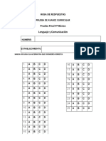 Prueba Final Lenguaje 4 - I Semestre