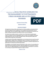 Va/Dod Clinical Practice Guideline For The Management of Posttraumatic Stress Disorder and Acute Stress Disorder