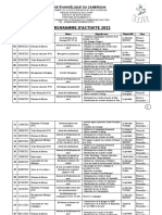 Programme D'Activit E 2022: Église Évangélique Du Cameroun