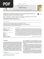 Optimisation of Biogas Production From The Macroalgae