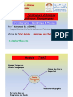 Cours PCM Méthodes D'analyse Des Matériaux Inorganiques Partie 1