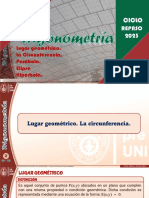 Lugar Geométrico. La Circunferencia, Parábola, Elipse Hipérbola