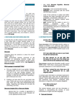 Em 23 - Dr. Zarate: I. Discourse and Discourse Analysis Ii. Information Structure