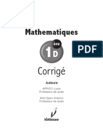 Mathematiques: Corrigé