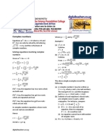 Solving Equations Involving Complex Numbers