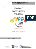 Unidad Educativa Yasuní: SIERRA-AMAZONÍA2022-2023