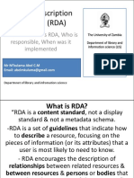 Resource Description and Access (RDA) - Introduction