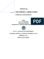 Manual Heat Transfer Laboratory: Chemical Engineering