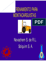 Entrenamiento para Montacarguistas: Novachem S. de R.L. Solquim S. A