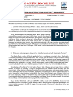 Reflection Paper On Dayo by Atom Araullo