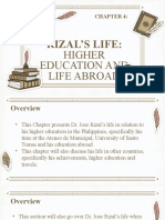 Rizals Education in Manila