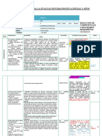 Planificacion para La Evaluacion Diagnostica Inicial 5 Años: I. Datos Generales