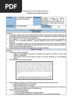 Planeación Tecnologia Ii