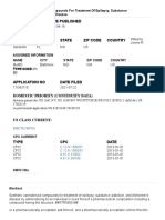 MY MD Patent Synthetic Cannabinoid Compounds For Treatment of Epilepsy, Substance Addiction and Alzheimer's Disease