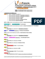 Núcleo de Educação A Distância (Nead) : Calendário Acadêmico - Graduação Ead (2021)