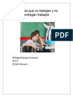 Alumnos Que No Trabajan y No Entregan Trabajos