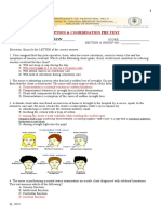 PERCEPTION-COORDINATION-PRE-TEST Rationalization