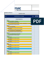 Porcentaje de Plan Completado: Registro Proyec Cgsa