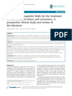 Pulsed Electromagnetic Fields For The Treatment of Tibial Delayed Unions and Nonunions. A Prospective Clinical Study and Review of The Literature