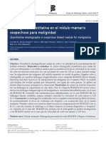 Elastografía Cuantitativa en El Nódulo Mamario Sospechoso para Malignidad