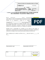 FT-SST-002 Formato Asignación Responsable Del SG-SST