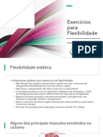 Exercicios para Trabalho de Flexibilidade