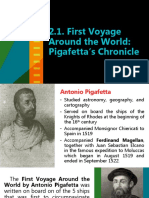 2.1. First Voyage Around The World: Pigafetta's Chronicle