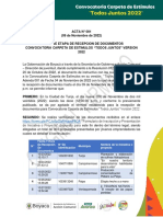 N° Fecha Y Hora de Recepción de Documentos #De Identificación Municipio Nombre de La Iniciativa o Proyecto