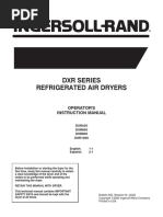 DXR Series Refrigerated Air Dryers: Operator'S Instruction Manual