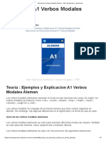 Ejercicios A1 Verbos Modales Aleman - PDF - Explicacion y Soluciones