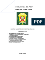 Informe Administrativo TCCC