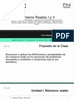 Números Reales I y II: Clases # 01 y 02 Víctor Eduardo Rodríguez Soto