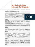 Modelo de Contrato de Asociación Por Participación