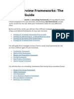 Case Interview Frameworks