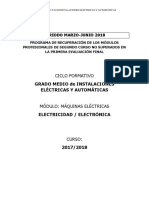 Ciclo Formativo: Grado Medio de Instalaciones Eléctricas Y Automáticas