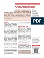 Cytotoxic Drug Dispersal, Cytotoxic Safety, and Cytotoxic Waste Management: Practices and Proposed India Specific Guidelines