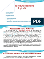 ANN T-04 Recurrent Networks