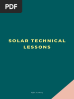 Solar Technical Lessons: Fight Academy