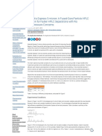 Ascentis Express 5 Micron - A Fused-Core Particle HPLC Column For Faster HPLC Separations With No Backpressure Concerns