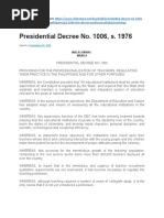 Presidential Decree No. 1006, S. 1976: Sample Prezi Presentation