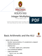 Ece552 08 Integer Multiply