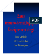 Cours Base Immuno-Hémato Pour Soignants