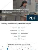 Endpoint Management Workshop: Unified Endpoint Management To Secure The Modern Workplace