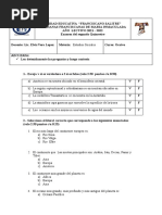 Examen Octavo 2