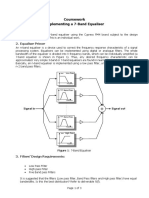 Coursework Implementing A 7-Band Equaliser: 1. Task