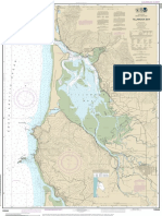 Nautical Chart Showing Tillamook Bay