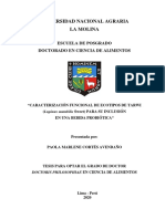 Universidad Nacional Agraria La Molina: Escuela de Posgrado Doctorado en Ciencia de Alimentos