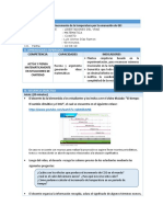 I. Título de La Sesión: Competencia Capacidades Indicadores